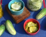 Honey Lemon Refrigerator Pickles (Bread and Butter Style)