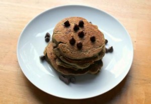 Chocolate Chip Sweet Potato Pancakes - gluten free, dairy free, nut free, vegan