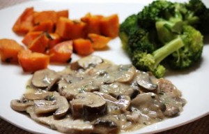 Paleo Pork Chops with Muschroom and Rosemary Sauce - Dairy Free