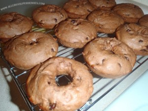 chocolate chip doughnuts - gluten free, dairy free, egg free