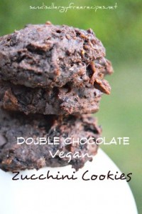 Double Chocolate Zucchini Cookies - gluten free, vegan