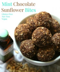 Mint Chocolate Sunflower Bites - Vegan, Gluten Free, Nut Free