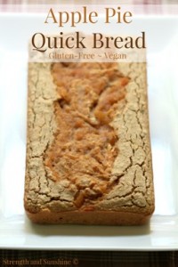 Apple Pie Quick Bread - Gluten Free, Vegan, Nut Free